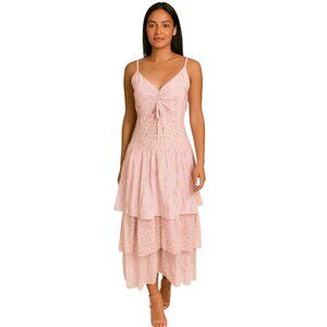 Wild Fable Pink Tiered‎ Maxi Dress – Size Small (NWT)